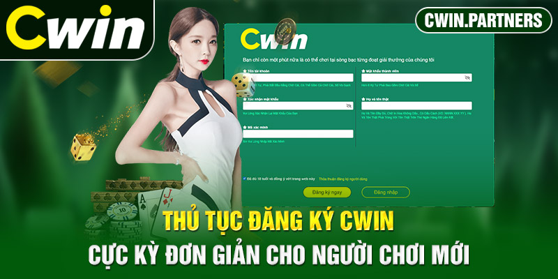 Đăng ký Cwin cực kỳ đơn giản